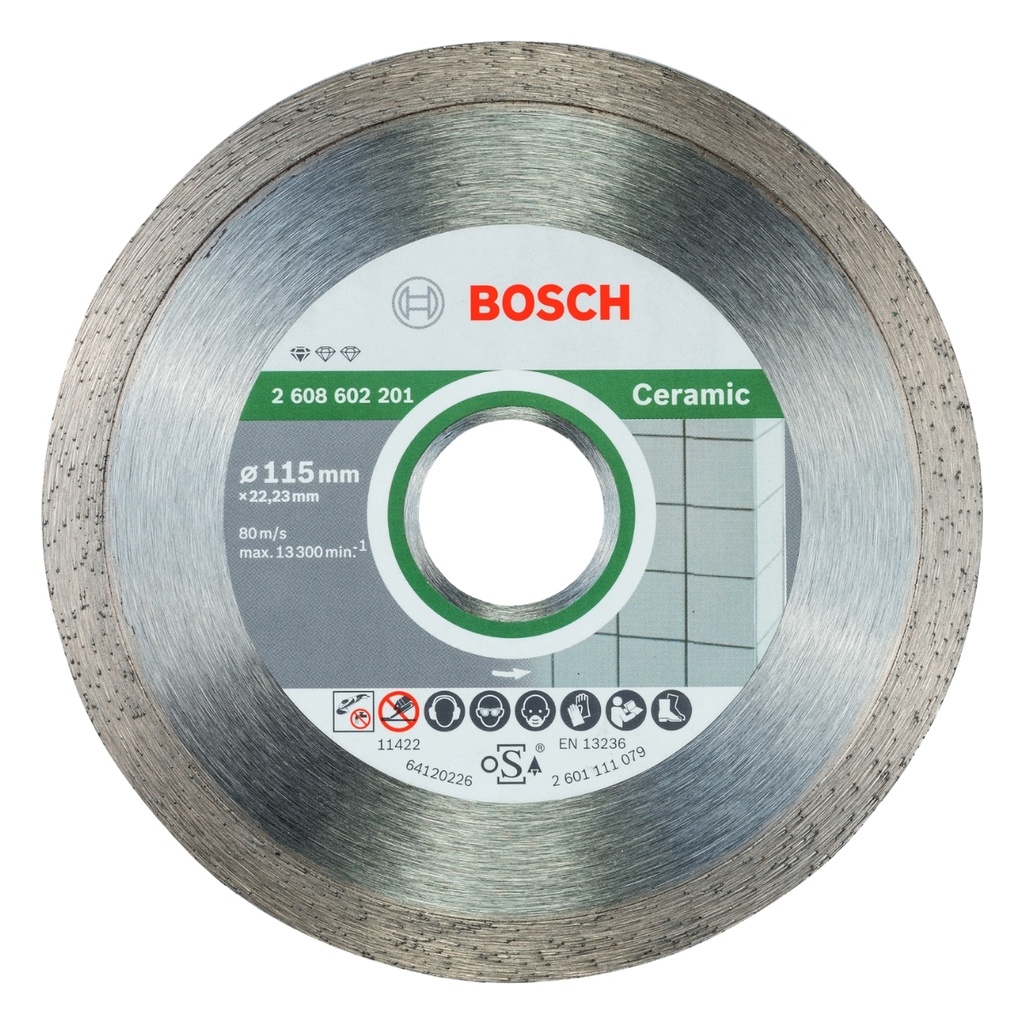 DISCO DE CORTE DIAMANTADO CONTINUO 4 1/2" X 7/8" 115X22MM REF.2608602201/441292 / 875050 MARCA BOSCH