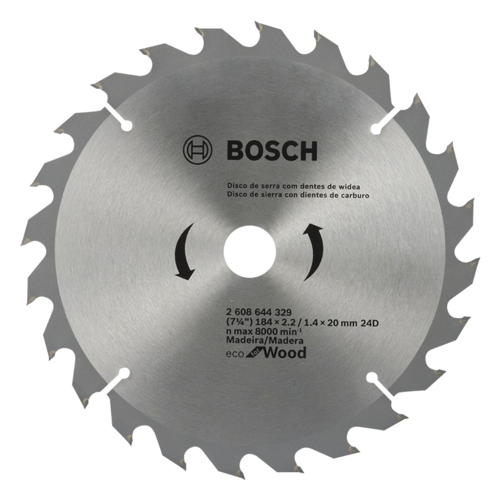 DISCO ECO 7.1/4" X 5/8" X 2.2 MM 24T REF. 2608640846 / 350686 MARCA BOSCH