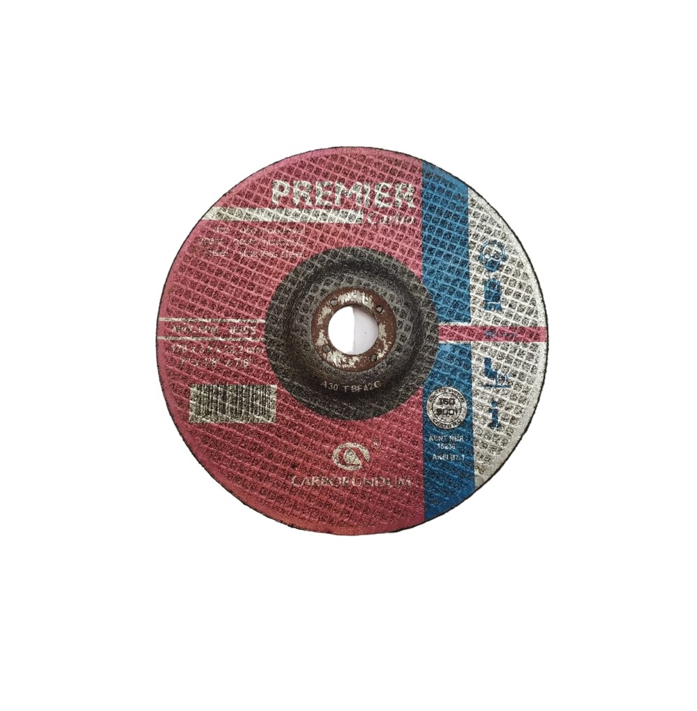 DISCO DE CORTE P/ ACERO INOX 7" X 1/8" X 7/8" (178X 3.2 X 22.2MM) C/REB COD.004072 /2522 CARBORUNDUM