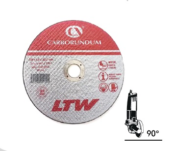 DISCO DE CORTE FINO P/ METAL 4 1/2" X 1/16" X 7/8" A036 C/REB REF. 5858 MARCA CARBORUNDUM