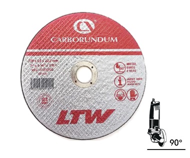 DISCO DE CORTE FINO P/ METAL 7" X 1/16" X 7/8" A036 C/REB REF. 5859 MARCA CARBORUNDUM