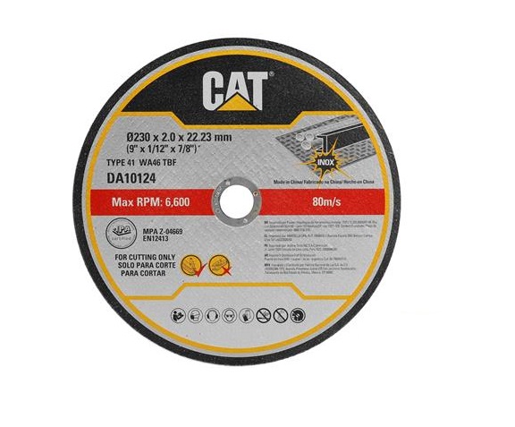 DISCO DE CORTE METAL 9" X 1/16" X 7/8" REF. DA10124 MARCA CAT