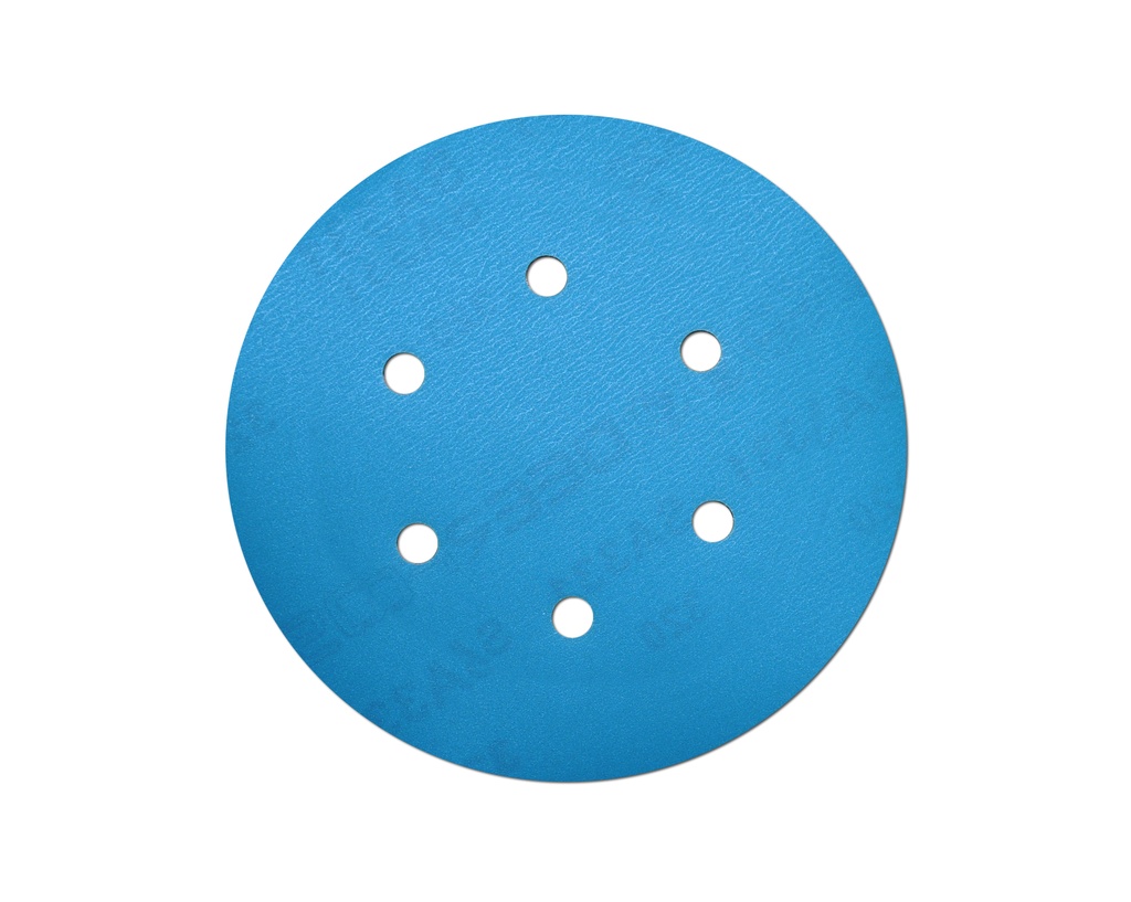 DISCO DE LIJA ORBITAL 150 MM 6" GRANO 320 DE VELCRO REF. SA3316P320 MARCA DEERFOS
