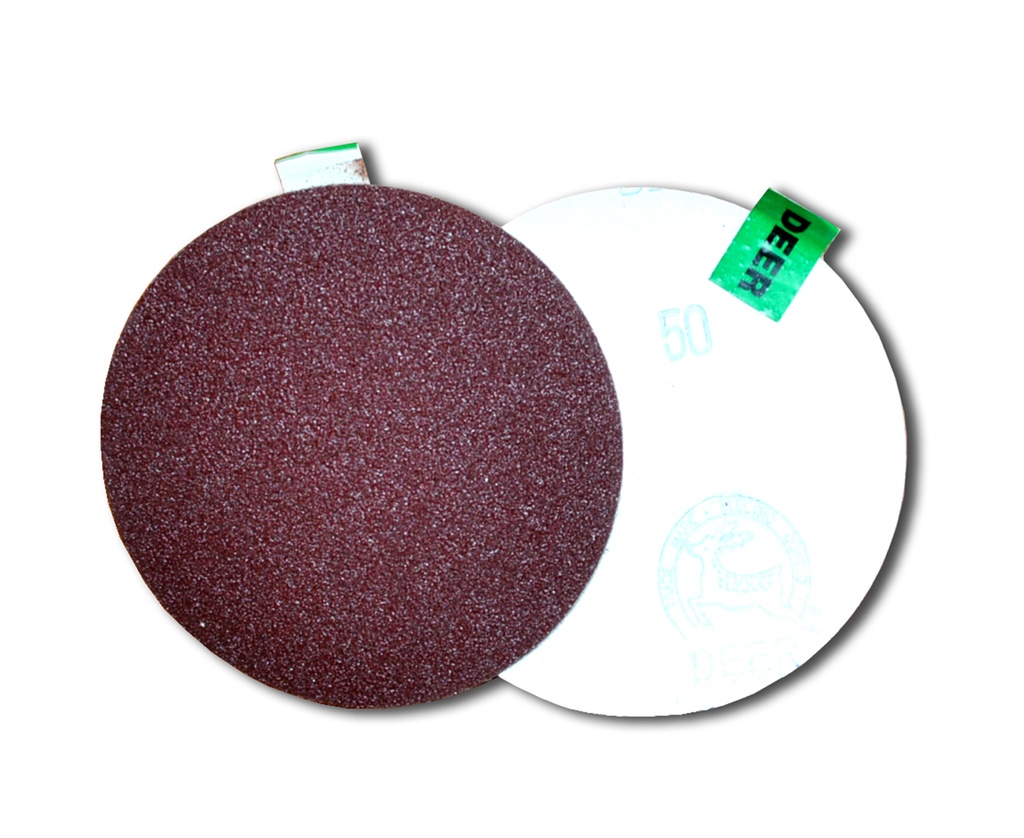DISCO DE LIJA ORBITAL 125 MM 5" GRANO 50 DE VELCRO REF. XA1675P50 MARCA DEERFOS