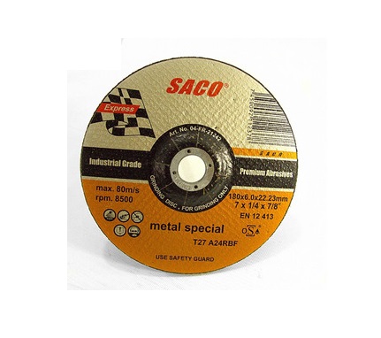 DISCO DE CORTE METAL 7" X 1/12" X 7/8" REF. 29-FR-0925 MARCA SACO TOOLS