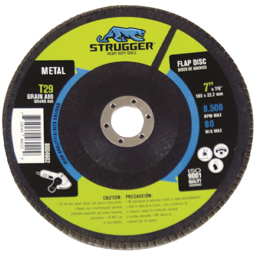 DISCO DE CORTE FINO DE 4 1/2" X 1/16" X 7/8" REF. 8004004 COD. 040046 MARCA STRUGGER