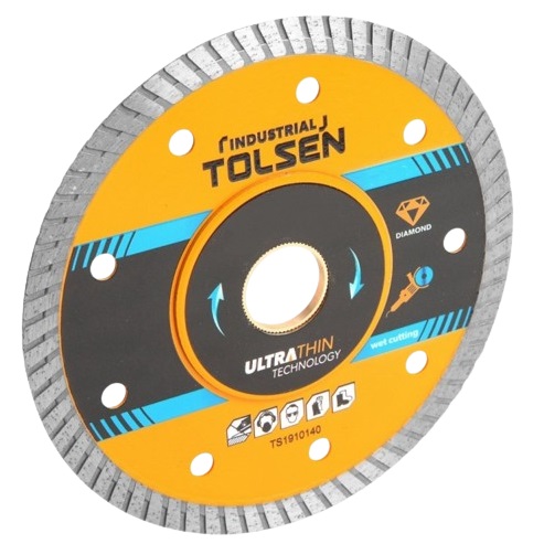 DISCO DE CORTE DIAMANTADO ULTRAFINO 4 1/2" X 7/8" REF. 76751 MARCA TOLSEN