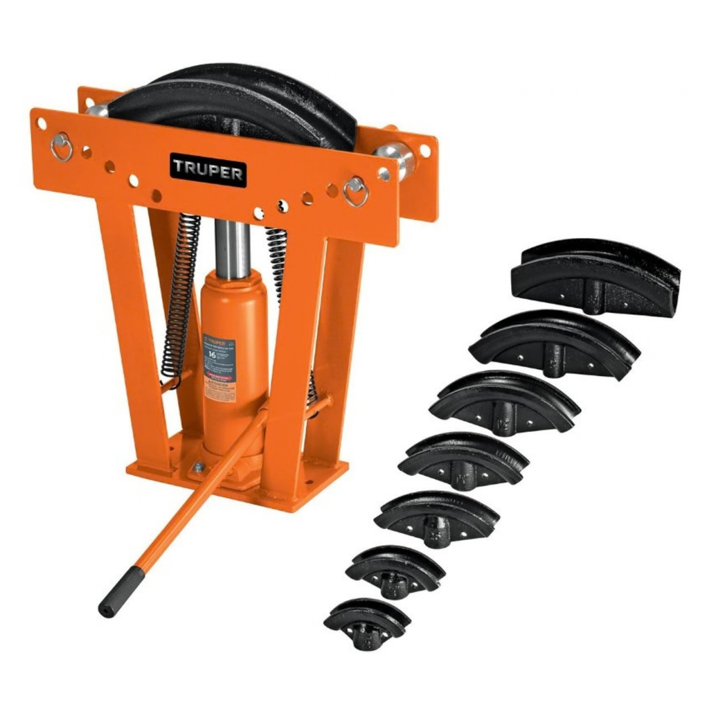 DOBLA TUBO HIDRAULICO HORIZONTAL 16 TON INCLUYE 8 DADOS Y UNA PALANCA DT-16 REF.12884 MARCA TRUPER