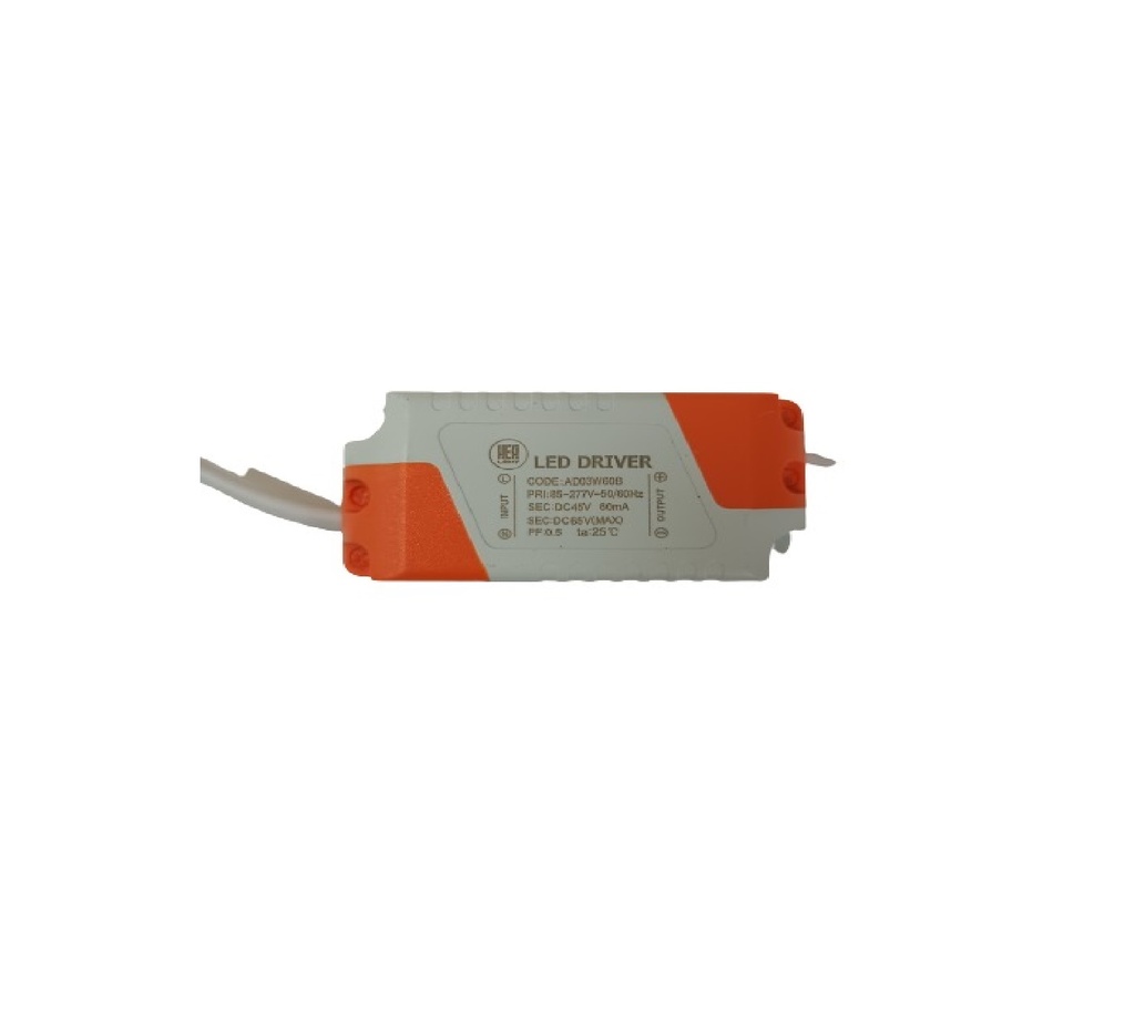 DRIVER DE ENERGIA / VOLTAJE 3 W 90 - 265V REF. BAL03014 MARCA HEA LIGHT