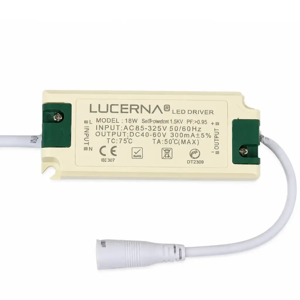 DRIVER 12-18W PARA PANELES LED MARCA LUCERNA