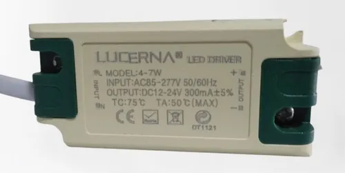 DRIVER 4-7W PARA PANELES LED MOD. DRIVER 6W REF. 92037030 MARCA LUCERNA