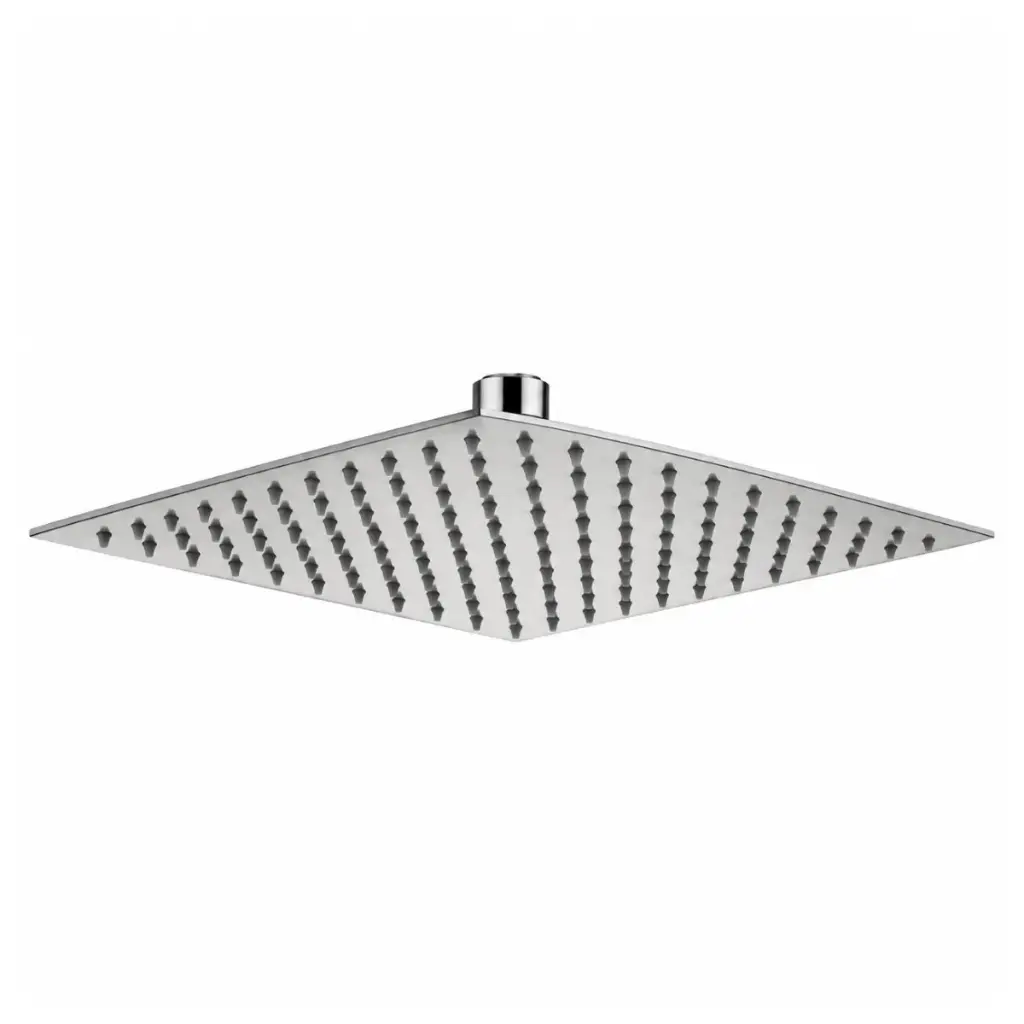 DUCHA / REGADERA ULTRAFINA DE ALTA PRESION CUADRADA CROMO 25 CM REF. DUC.04.02 MARCA BARI