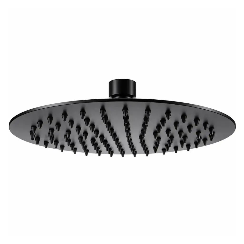 DUCHA / REGADERA ULTRAFINA DE ALTA PRESION REDONDO NEGRO MATE 25 CM REF. DUC.04.10 MARCA BARI