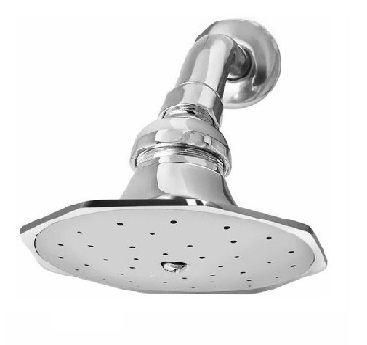 DUCHA / REGADERA METALICA HEXAGONAL CON TUBO Y ROSETA REF. BMS-1002 MARCA BLUE DREAMS