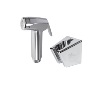 DUCHA TELEFONO SOLO CABEZAL SIN CANILLA SERIE ALASKA CROMADO C/B EN BLISTER REF. BM-61025 MARCA BM