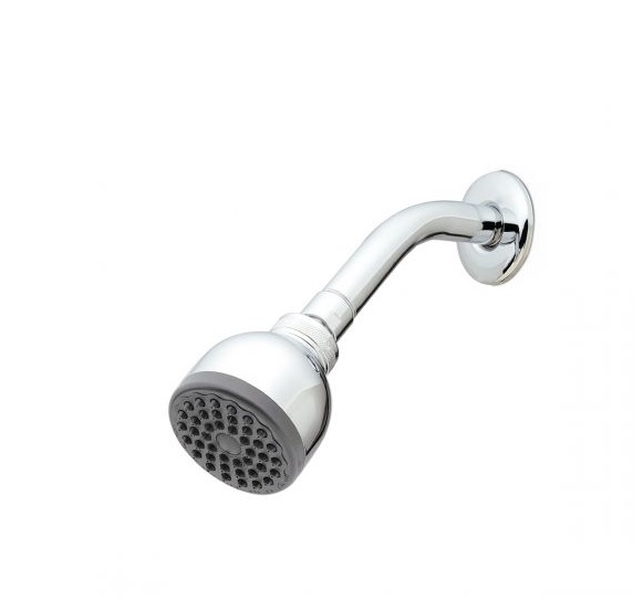 DUCHA / REGADERA ANTICALCAREA CON TUBO Y ROSETA SATINADO REF. BM-901S MARCA BM