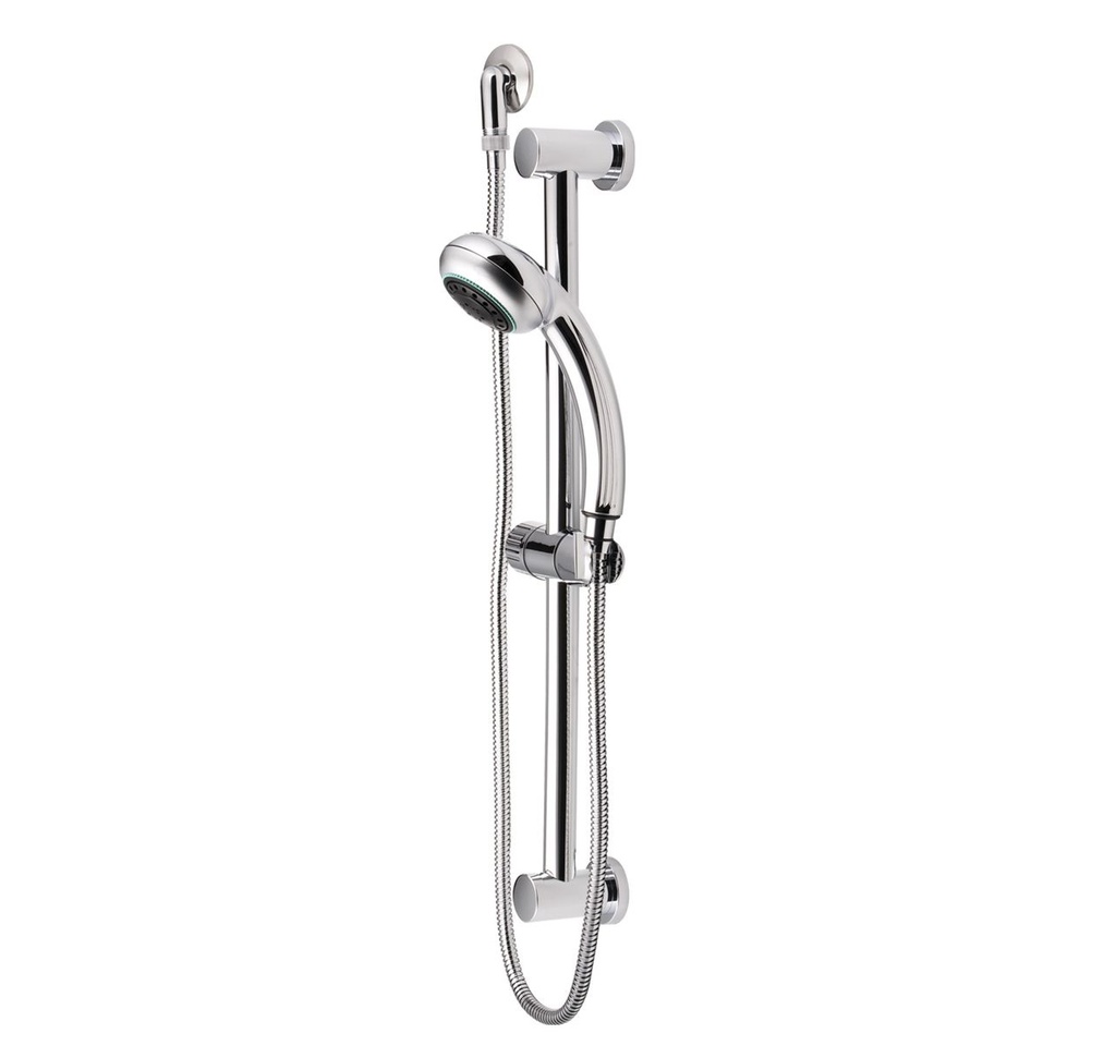 BARRA DE DUCHA PARA PARED ALTURA REGULABLE SERIE G.O CROMO REF. 35ACC312C MARCA FP