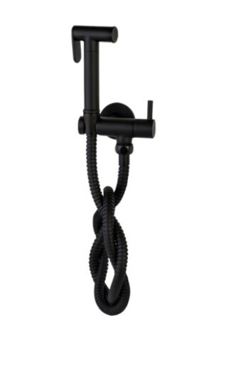 KIT DUCHA TELEFONO RONDA LINEA CORAL NEGRO REF. KU-180109NE MARCA KUBO