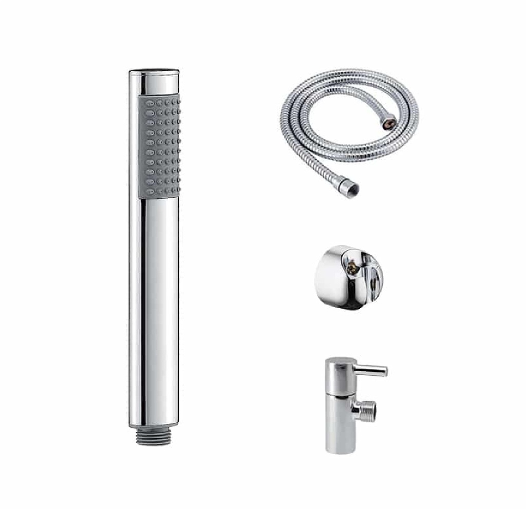 MEZCLADOR DUCHA TELEFONO REDONDO CROMADO REF. KU-042801E MARCA KUBO