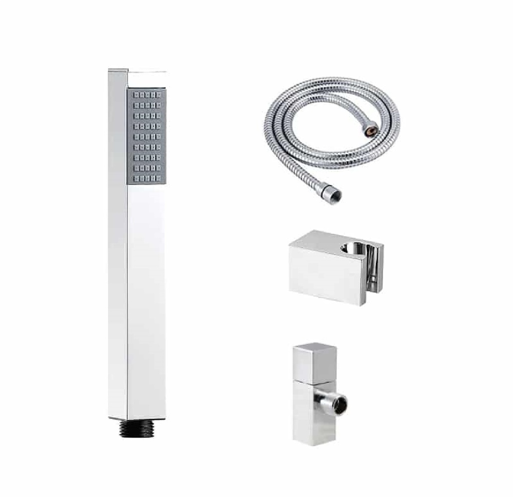 MEZCLADOR DUCHA TELEFONO CUADRADO CROMADO REF. KU-072401E MARCA KUBO