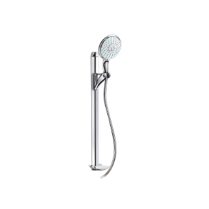 DUCHA / REGADERA ANTI-CALCAREA REDONDA CROMADA 3 FUNCIONES MOD. MET313M MARCA METALES ALEADOS