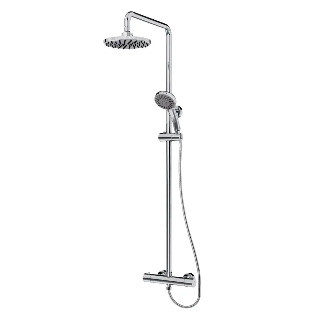 BARRA DE DUCHA TERMOSTATICA 1,29 MTS SERIE SENSO GRI CHROME / CROMADO ACERO INOX REF. NVGRI9822 NOVA