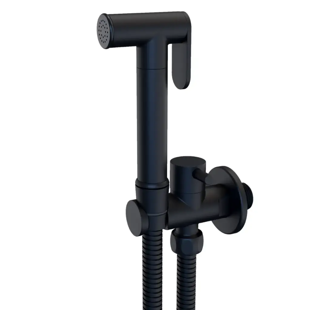 DUCHA TELEFONO DE MANO ACERO INOX SERIE KUBE GRI NOIR / NEGRO MATE REF. NVGRI9858 MARCA NOVA