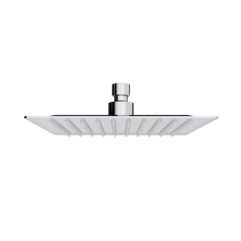 DUCHA / REGADERA DE PARED CUADRADO 8" ACERO INOX SERIE ELEMENT DELGADA CROMADO REF. NVREG0834 NOVA