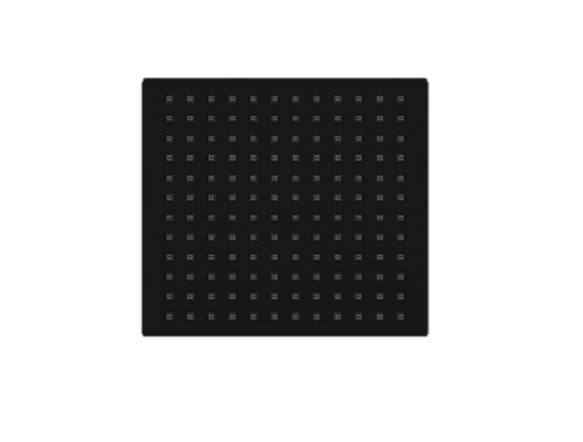 DUCHA / REGADERA DE PARED CUADRADO 8" SERIE KUBE NEGRO REF. NVREG1001 NOVA