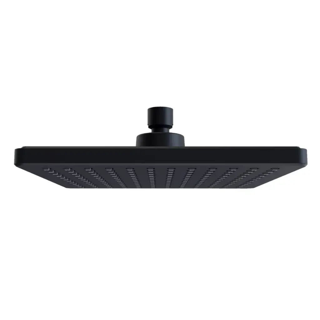 DUCHA / REGADERA DE PARED CUADRADO 8" SERIE KUBE NEGRO REF. NVREG1001 NOVA