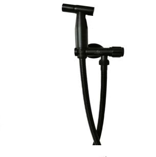 DUCHA TELEFONO REDONDA NG COLOR NEGRO REF. KD-60003-MB MARCA OMEGA