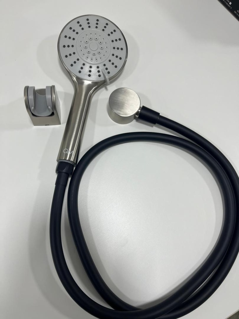 DUCHA TELEFONO DE MANO 5 FUNCIONQM SERIE DELTA SATIN REF. 14.700.6000 MARCA QUALITY METAL