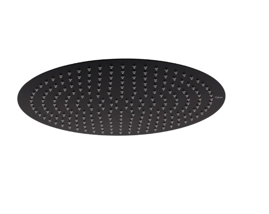 DUCHA / REGADERA QM+ DE TECHO SERIE SUPREME 40 CM COLOR NEGRO BLACK MARCA QUALITY METAL