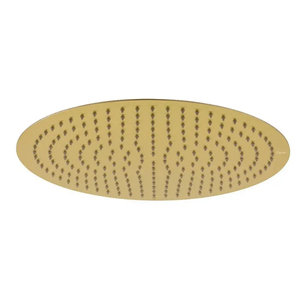 DUCHA / REGADERA QM+ DE TECHO SERIE SUPREME 40 CM COLOR DORADO GOLD MARCA QUALITY METAL