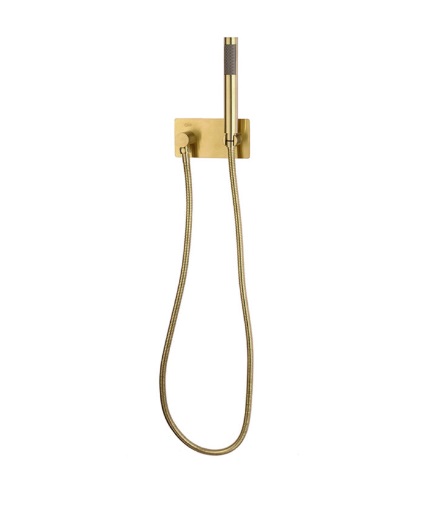 DUCHA TELEFONO DE MANO QM+ SERIE SUPREME COLOR DORADO GOLD MARCA QUALITY METAL
