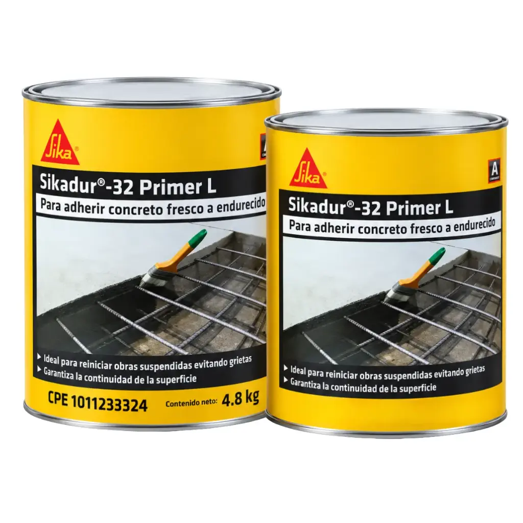 SIKADUR 32 PRIMER JGO 1/4GL PARTE A 670gr + B 330gr =1 KG UNIR CONCRETO NUEVO + VIEJO MARCA SIKA