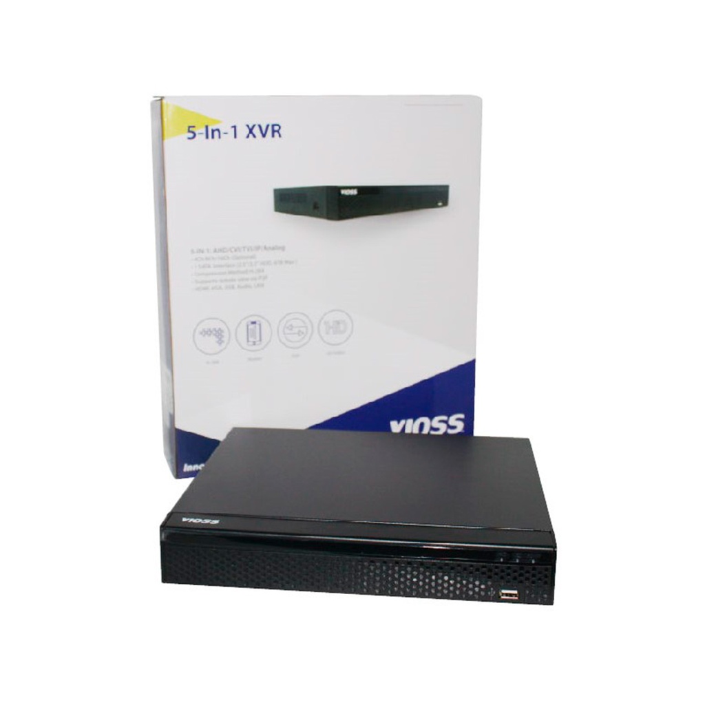 DVR 5 EN 1 16 CH SATA 2.5"/3.5" HDD, 6TB MAX P2P HDMI, VGA, USB, AUDIO,LAN REF.XB16HNH4 MARCA VIOSS