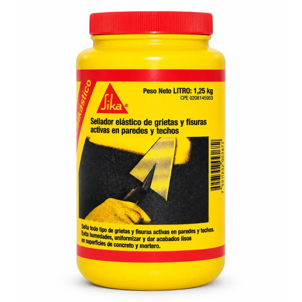 SIKA TOP ELASTICO SELLADOR SUPERFICIES DE CONCRETO FISURADAS 1 LITRO 1.25 KGS REF. 217522 MARCA SIKA