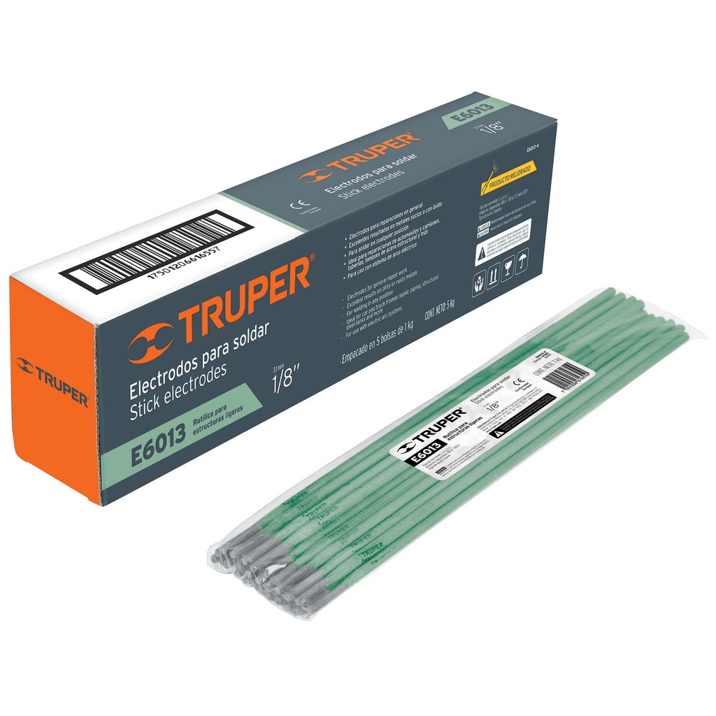 ELECTRODO LIVIANO 6013 5/32" MOD. E6013-5 REF.14362 MARCA TRUPER