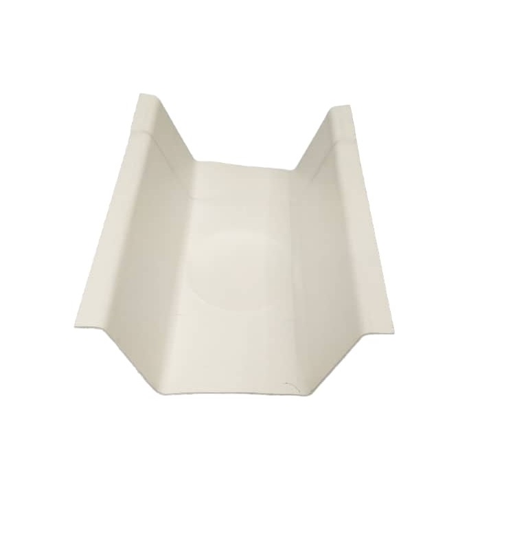 EMPALME / UNION PARA CANAL 4" CUADRADA DE LLUVIA PVC COLOR BLANCO REF. CTV-D02 MARCA TINAPLAS