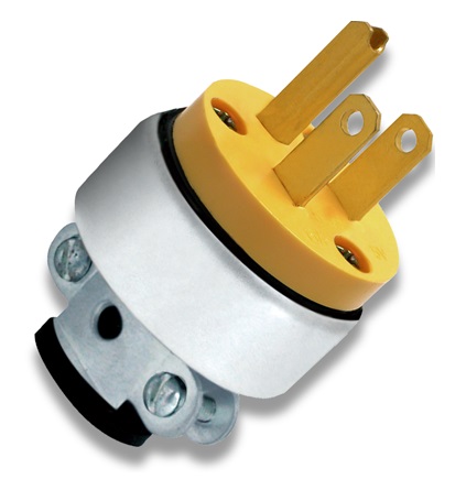 ENCHUFE DE VINIL / METAL POLARIZADO 15 A 110 - 125V REF. ENC-04 MARCA FERMETAL