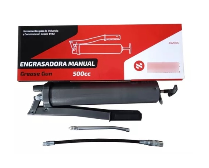 ENGRASADORA MANUAL 500 CC 4500 - 10000 PSI C/ MANGUERA NYLON CDO. 402005 REF. 12632 / 970013 MARCA NUSAC