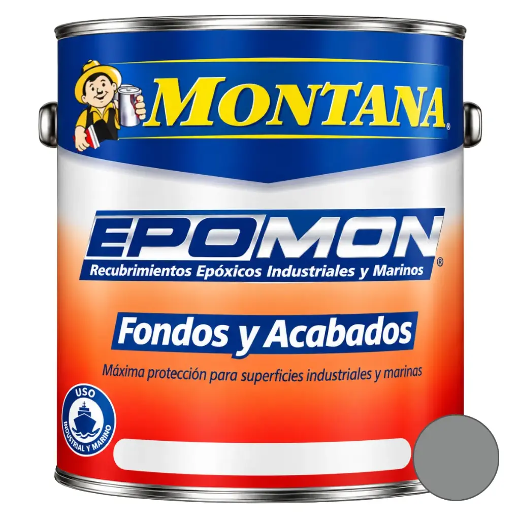 EPOXICO EPOMON INDUSTRIAL POLIAMIDA GRIS MEDIANO + CATALIZADOR 1/4 REF. FA79465101 MARCA MONTANA