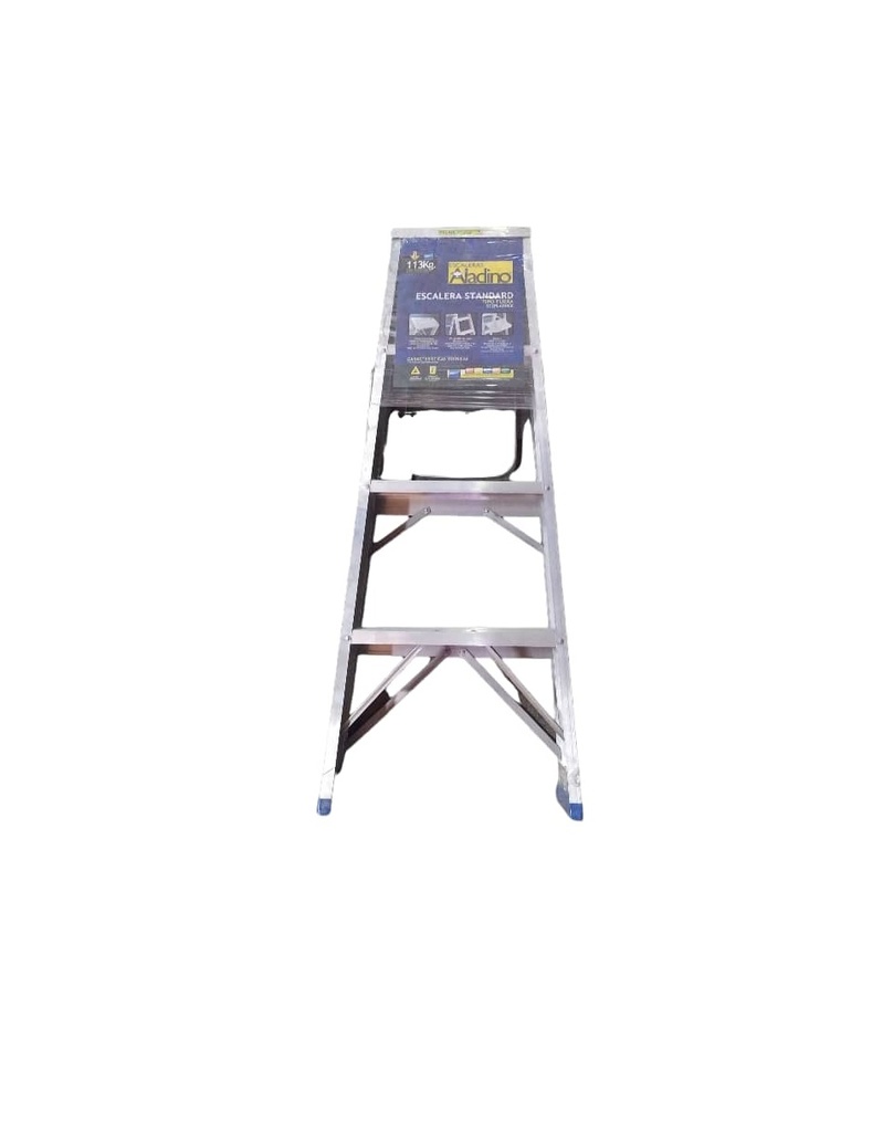 ESCALERA TIPO TIJERA ALUMINIO STANDARD 4 TRAMOS 120 CM X 30 CM REF. CV04 MARCA ALADINO