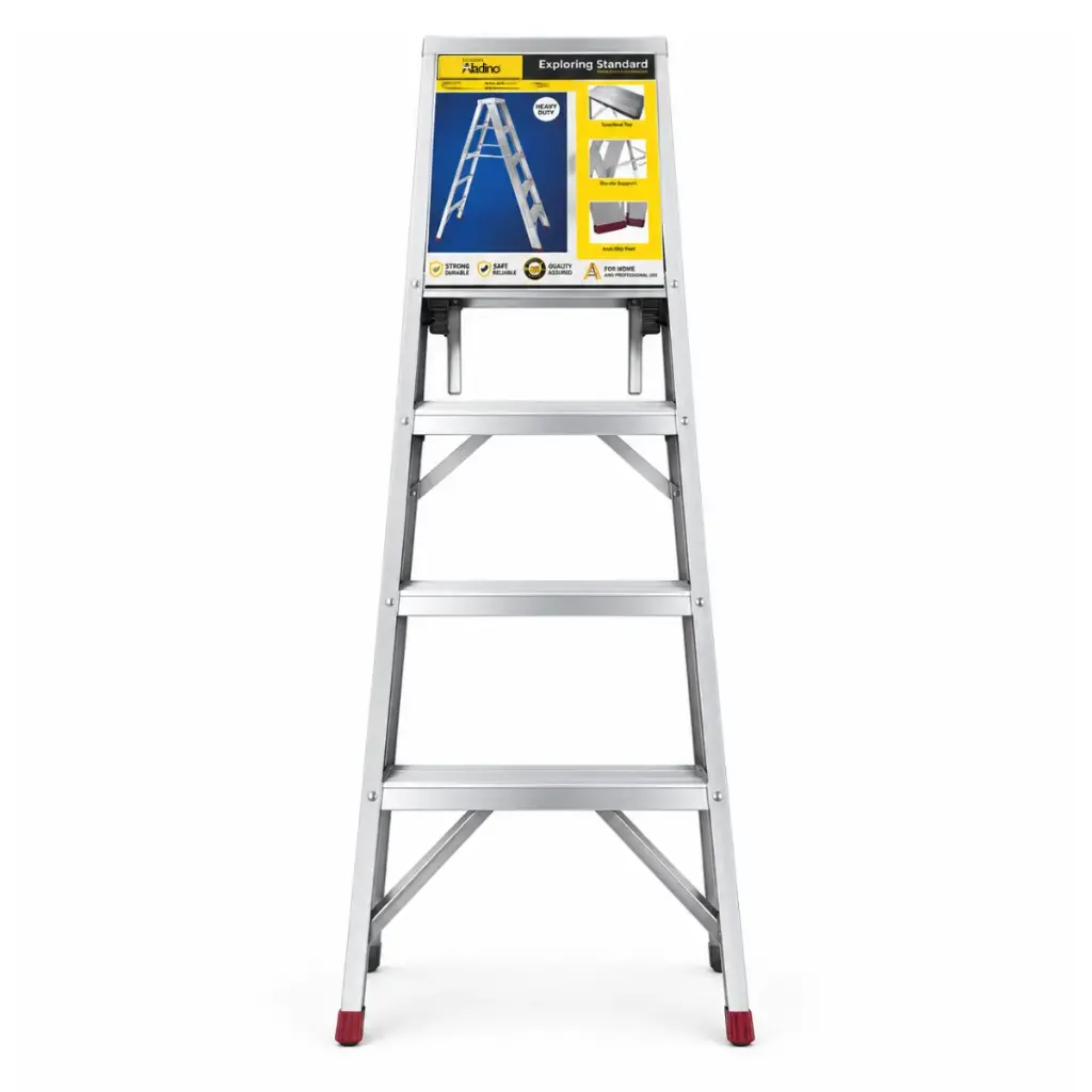 ESCALERA TIPO TIJERA ALUMINIO STANDARD 5 TRAMOS 152 CM X 30 CM REF. CV05 MARCA ALADINO