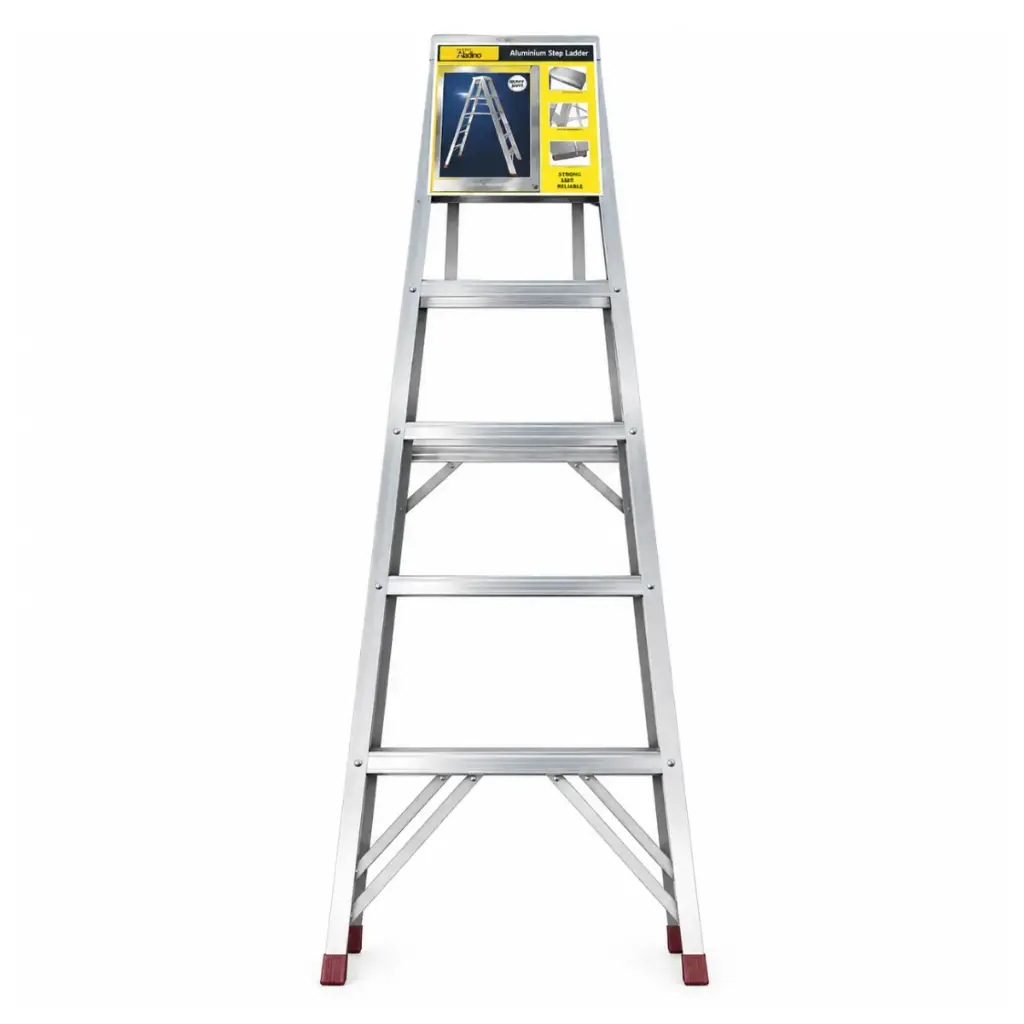 ESCALERA TIPO TIJERA ALUMINIO STANDARD 6 TRAMOS 180 CM X 30 CM REF. CV06 MARCA ALADINO