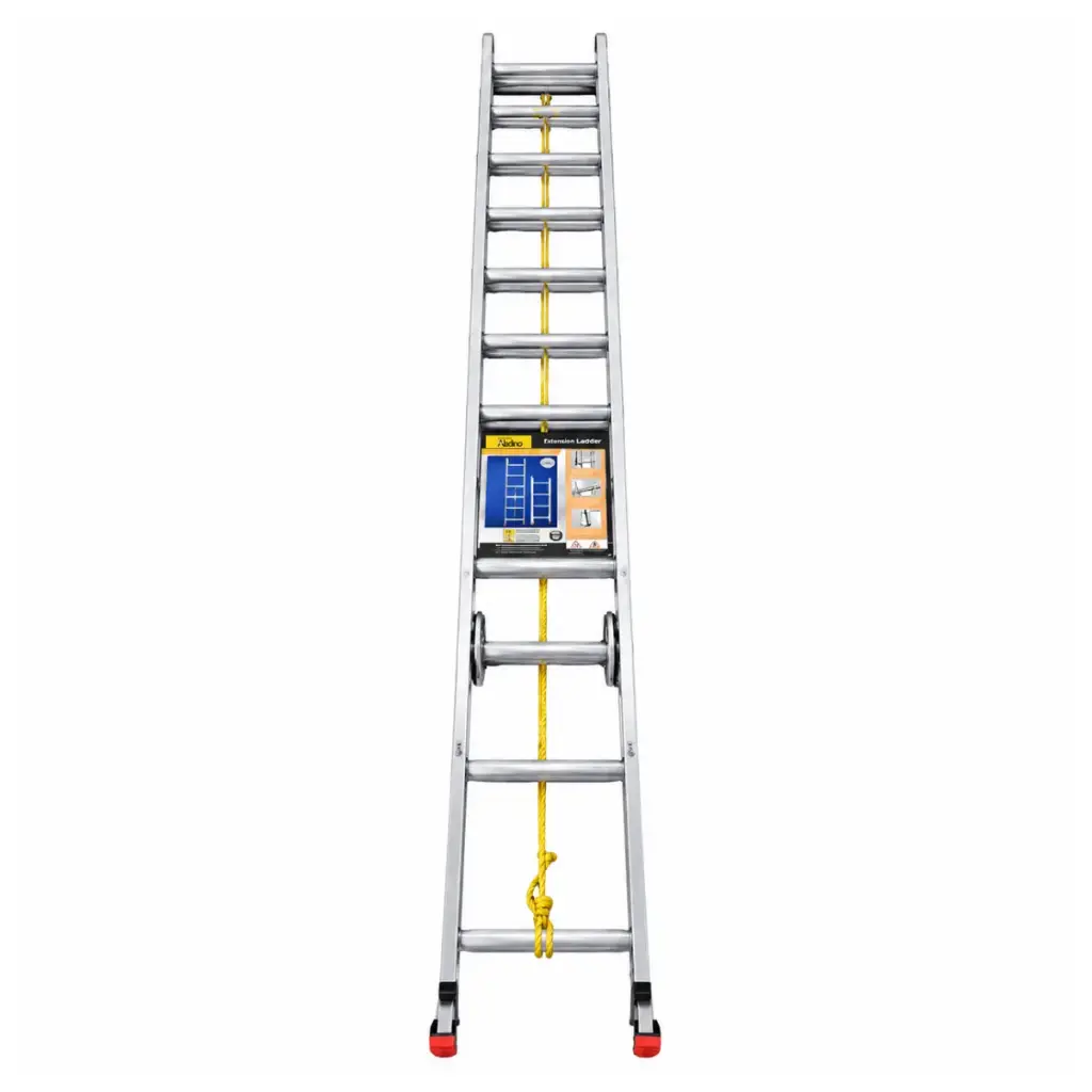 ESCALERA DE ALUMINIO IND. EXTENSIBLE DE 20 TRAMOS 300 CM X 300 CM X 40 CM REF. D003 MARCA ALADINO