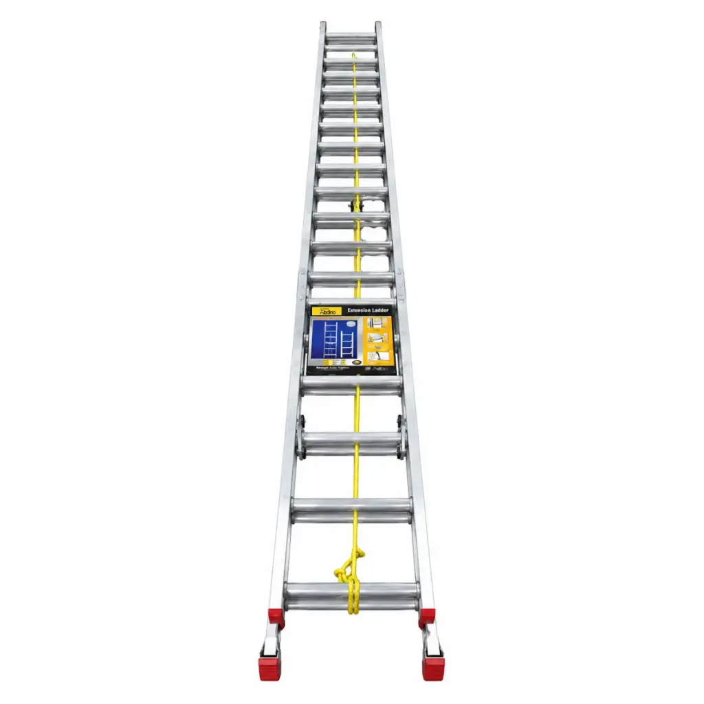 ESCALERA DE ALUMINIO IND. EXTENSIBLE DE 36 TRAMOS 540 CM X 540 CM X 40 CM REF. D007 MARCA ALADINO