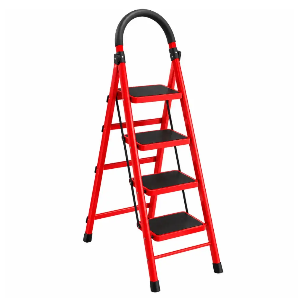 ESCALERA ACERO PLEGABLE DOMESTICA 4 TRAMOS 39,5 CM X 62 CM X 120 CM REF. EDA4 MARCA ALADINO