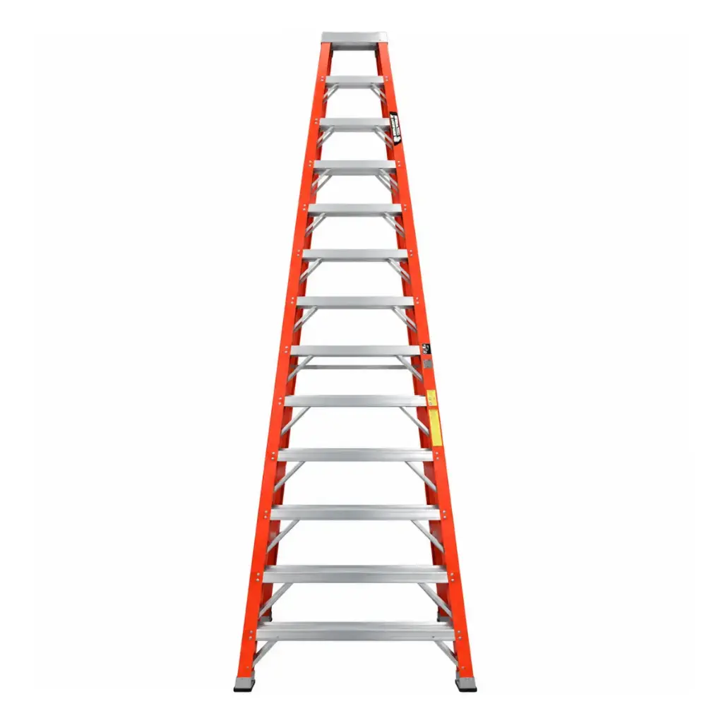 ESCALERA FIBRA DE VIDRIO INDUSTRIAL TIJERA 8 TRAMOS 243 X 59 CM CAP. 250 KG REF. F008 MARCA ALADINO